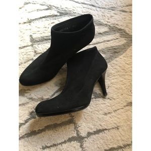 Black Suede Stewart Weitzman Booties